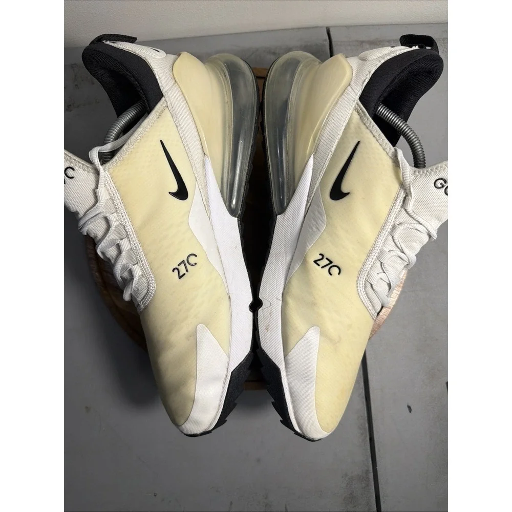 Nike Air Max 270 G Spikeless Golf Shoes Mens 12.5 White Black CK6483-102 2021